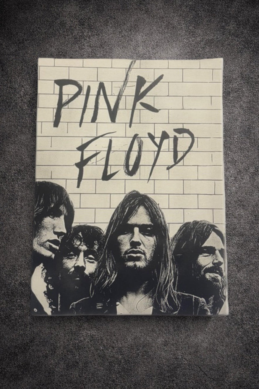 Affiche murale noir et blanc – Groupe rock vintage – Toile décorative 30x40 cm - DesignRomArt