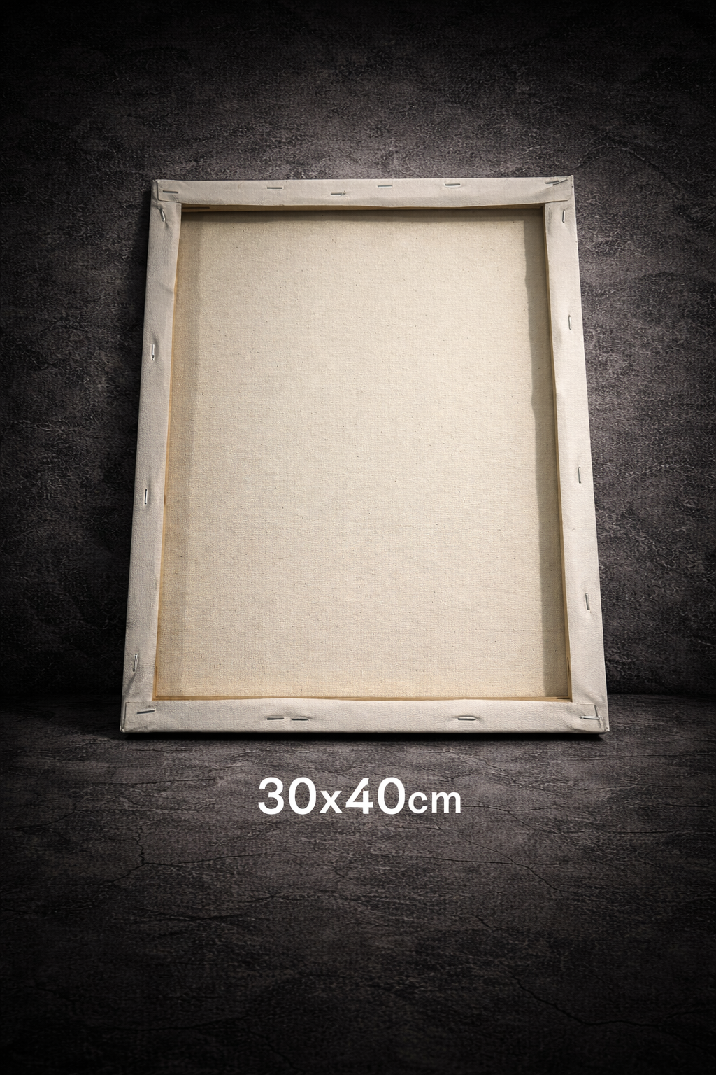 Dos d’un tableau sur toile avec châssis en bois pour décoration murale