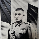 El Dictator Mbappé™ | Tableau Parodique Noir & Blanc sur Toile 30×40 cm - DesignRomArt