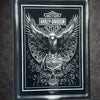 Tableau aigle biker et crâne mécanique symbole de liberté sauvage noir et blanc décoration murale 30x40 cm - DesignRomArt