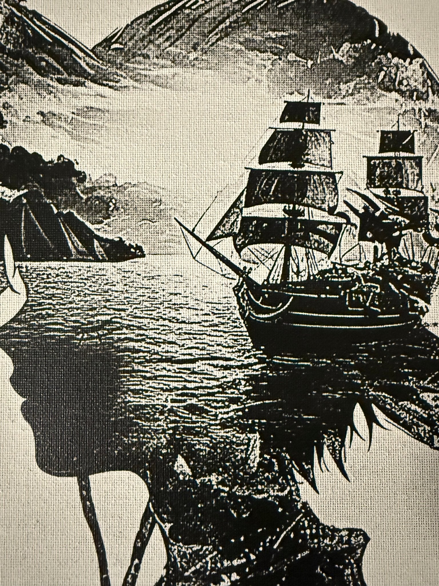 Tableau aventurier pirate face à l’océan épique décoration murale 30x40 cm - DesignRomArt