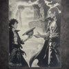 Tableau duo pirates héritage style manga noir blanc décoration murale 30x40 cm - DesignRomArt