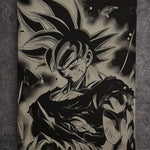 Tableau force intérieure – Art manga noir et blanc élégant – Toile 30x40 cm - DesignRomArt