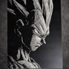 Tableau guerrier au profil intense puissance sombre cinématographique décoration murale 30x40 cm - DesignRomArt