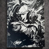 Tableau guerrier du futur – Art manga noir et blanc stratégique – Toile 30x40 cm - DesignRomArt