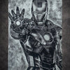Tableau guerrier technologique futuriste en armure – décoration murale 30x40 cm - DesignRomArt