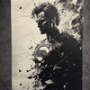 Tableau héros iconique noir et blanc – Art mural moderne – Toile 30x40 cm - DesignRomArt