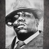 Tableau icone rap style portrait noir blanc decoration murale street art 30x40 cm - DesignRomArt