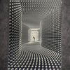 Tableau illusion d’optique en noir et blanc – Art mural hypnotique 30x40 cm - DesignRomArt