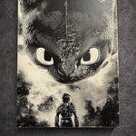 Tableau lien protecteur – Art manga noir et blanc fantastique – Toile 30x40 cm - DesignRomArt