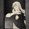 Tableau Mahito manga noir blanc decoration murale anime 30x40 cm - DesignRomArt