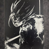 Tableau maîtrise de l’énergie – Art manga noir et blanc puissant – Toile 30x40 cm - DesignRomArt