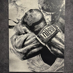 Tableau manga noir et blanc – Voie du combattant – Toile 30x40 cm - DesignRomArt