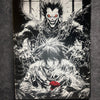 Tableau pacte obscur – Art manga noir et blanc à contraste intense – Toile 30x40 cm - DesignRomArt