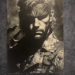 Tableau soldat tactique regard intense univers militaire noir et blanc décoration murale 30x40 cm - DesignRomArt