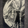Tableau volonté absolue – Art manga noir et blanc maîtrisé – Toile 30x40 cm - DesignRomArt