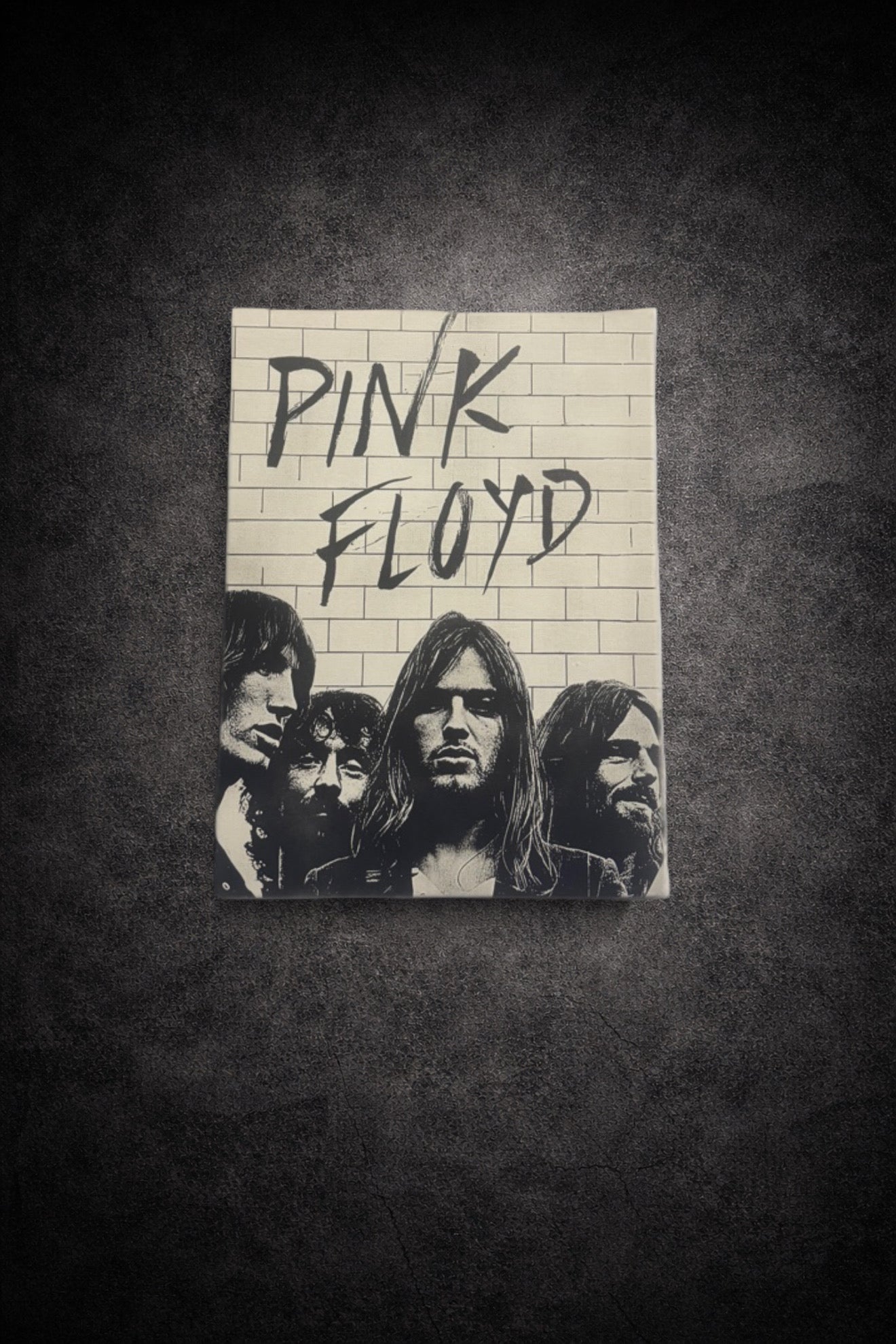 Tableau vintage en noir et blanc – groupe rock légendaire, toile murale 30x40 cm